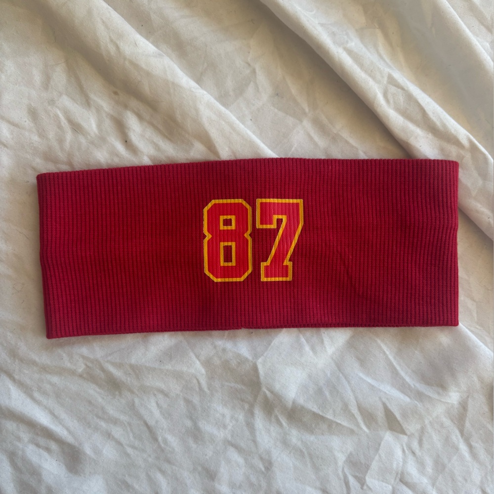 Swiftie gear Travis kelce 87 headband Kansas City chiefs